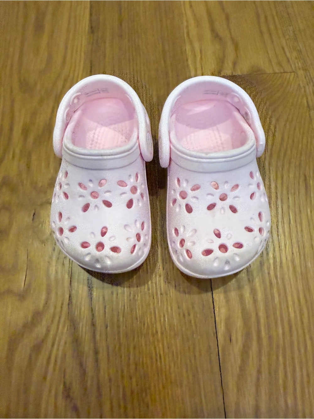 Floral cut out crocs